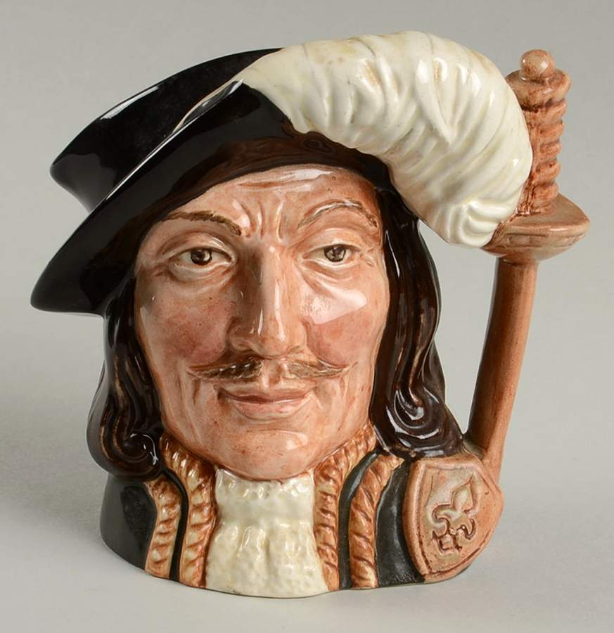 Character Jug Athos-Small-One Of The Three Musketeers - No Box 61b by Royal Doulton-1