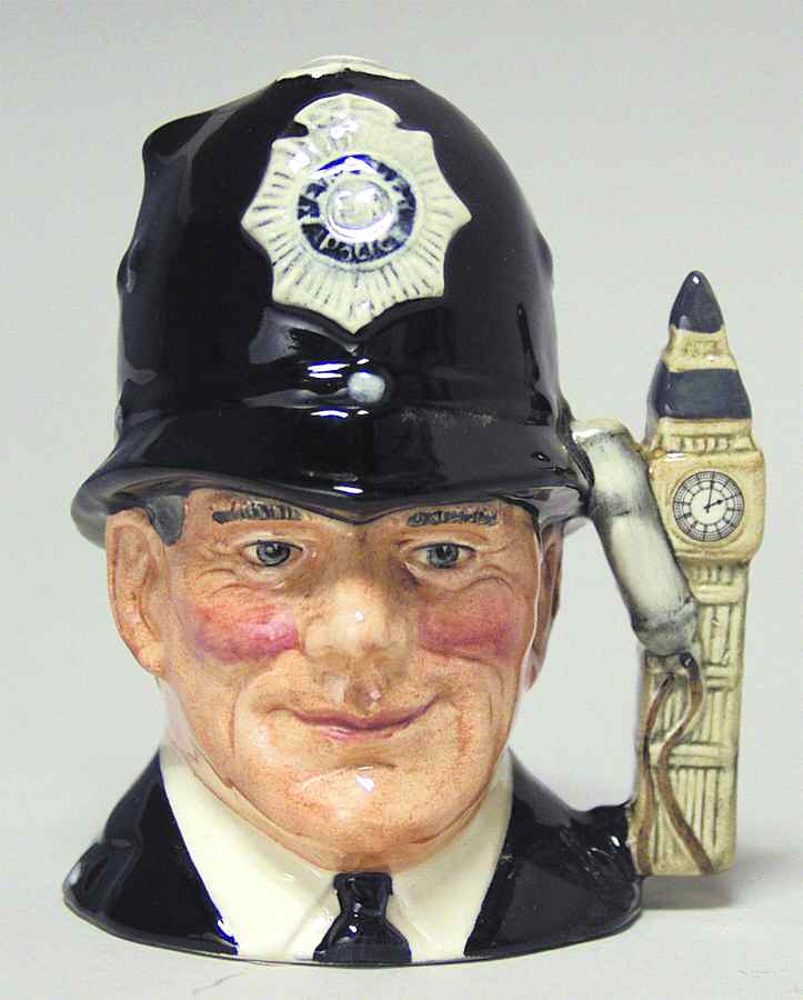 Character Jug London Bobby-Small/Var 1 - No Box by Royal Doulton-1