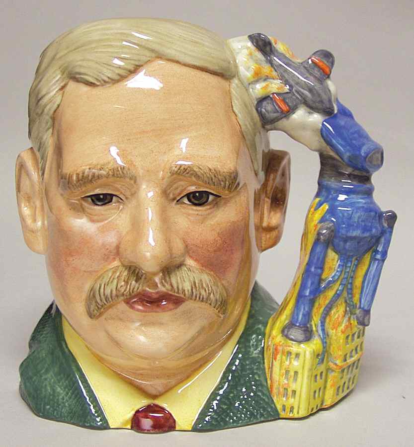 Character Jug H.G. Wells-Large - Nb848, No Box by Royal Doulton-1