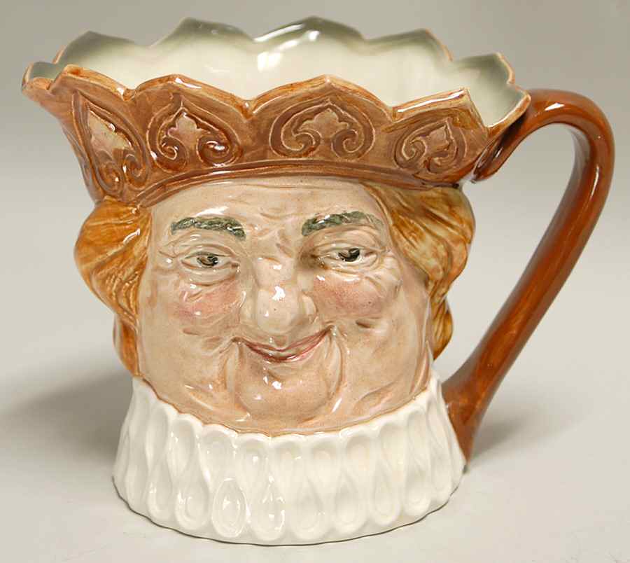 Character Jug Old King Cole-Large/Var 2-Brown Crown - With Box Bx853 by Royal Doulton-1