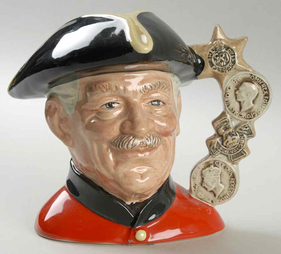 Character Jug Chelsea Pensioner-Large - Nb1002, No Box by Royal Doulton-1