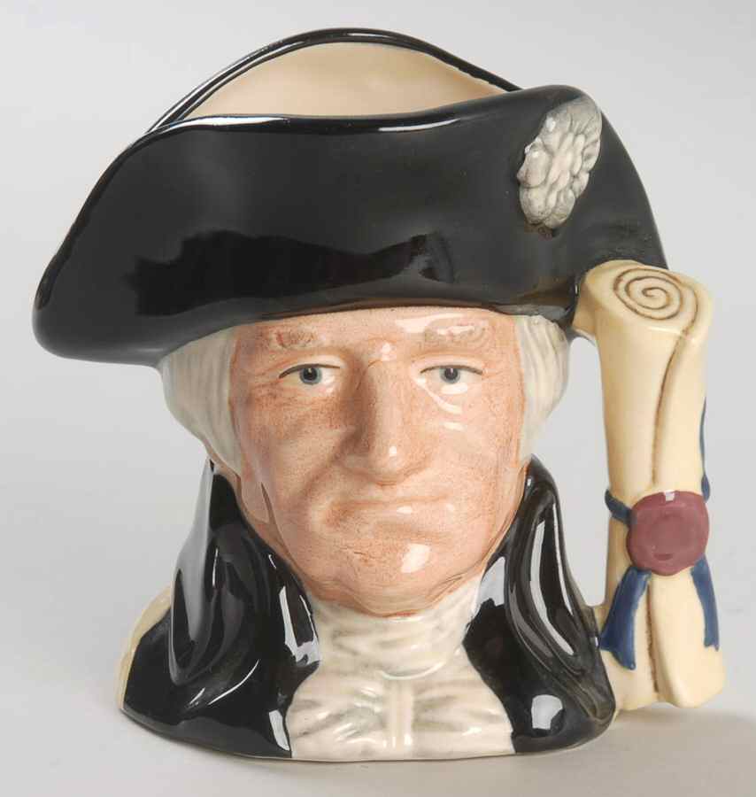 Character Jug George Washington-Small C - With Box Bx1026 by Royal Doulton-1