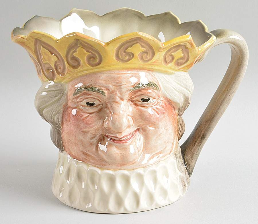 Character Jug Old King Cole-Large/Var 1-Yellow Crown - No Box-Nb1112 by Royal Doulton-1