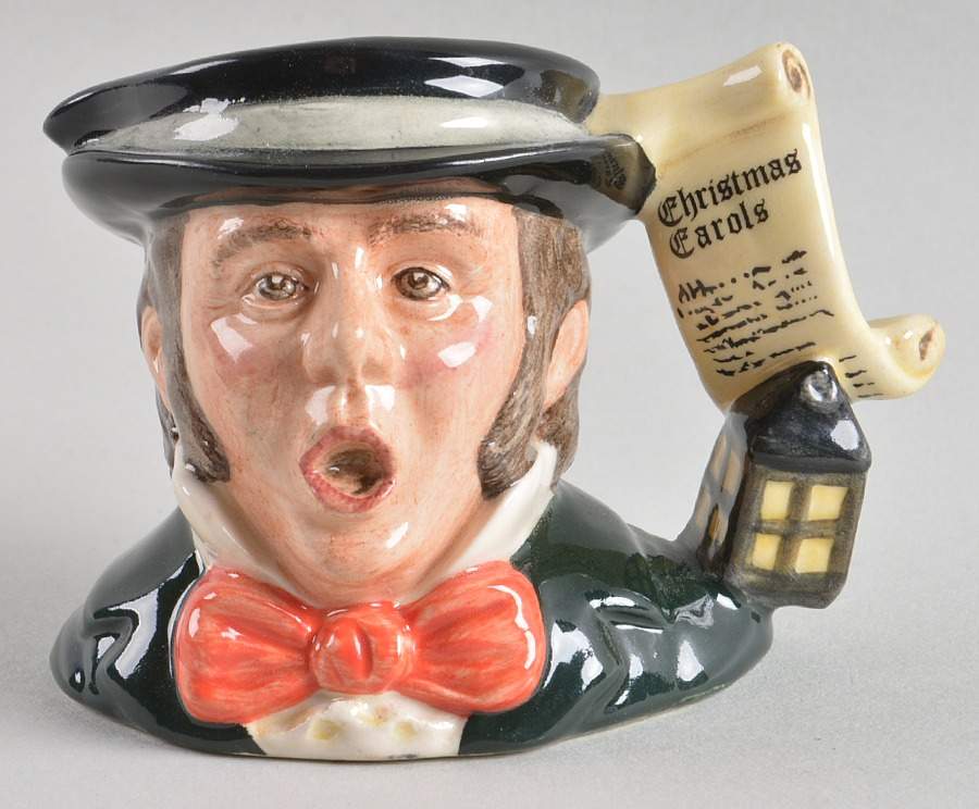 Character Jug Caroler-Miniature - Nb1076, No Box by Royal Doulton-1