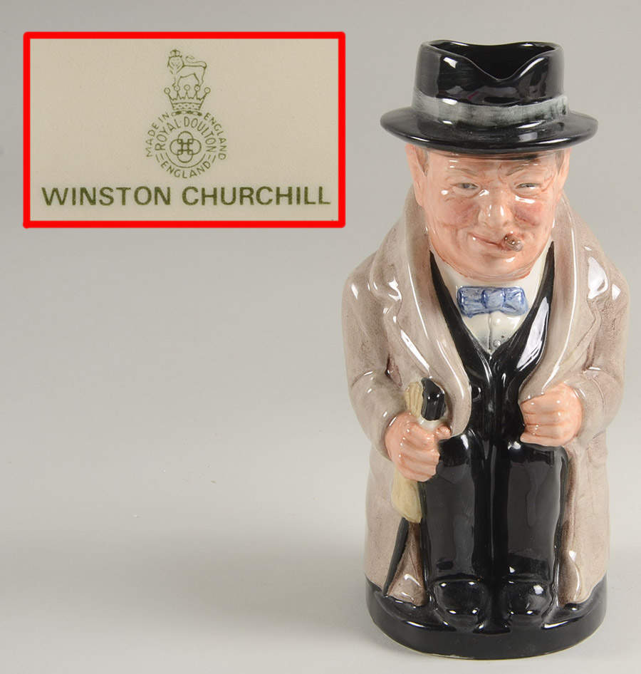 Character Toby Jug Winston Churchill-Large - No Box by Royal Doulton-1