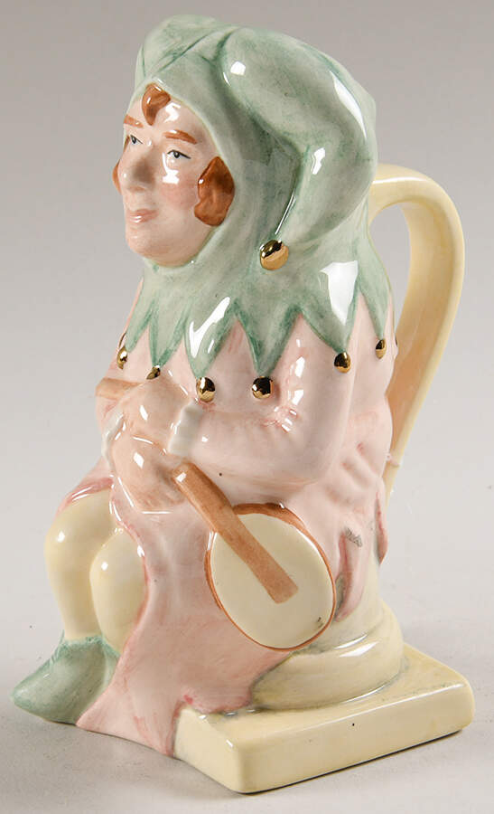 Character Toby Jug The Lady Jester - No Box by Royal Doulton-1