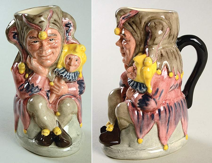 Character Toby Jug The Jester With Punch-Style One - No Box 60 by Royal Doulton-1