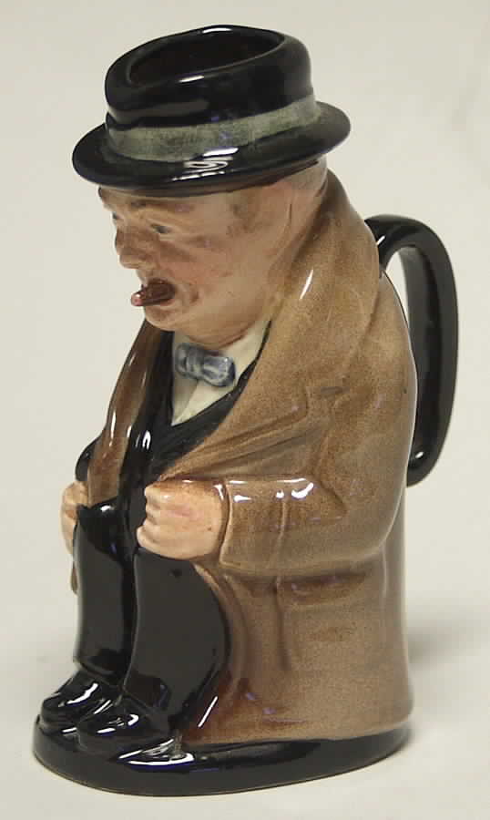 Character Toby Jug Winston Churchill-Small New Stamp - No Box by Royal Doulton-1