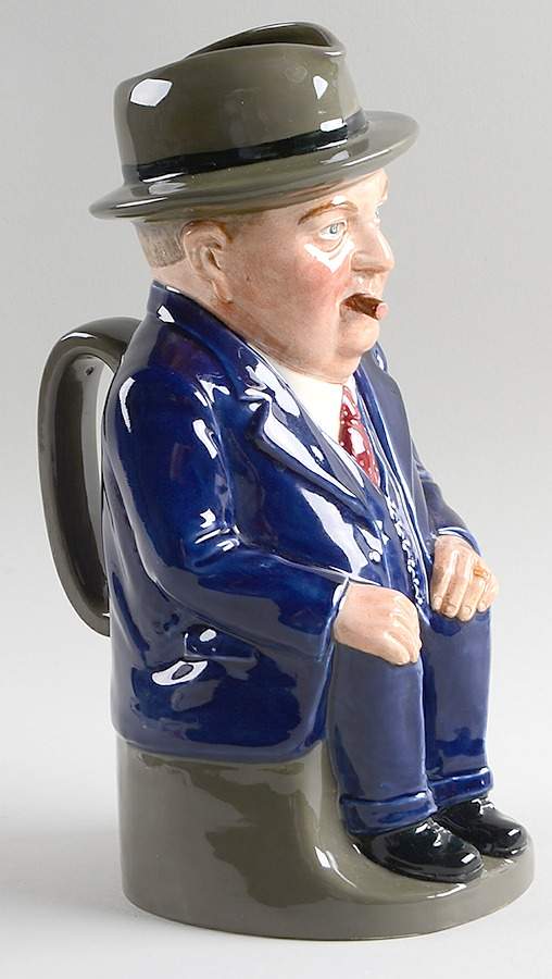Character Toby Jug Cliff Cornell-Greetings-Dark Blue Suit - No Box by Royal Doulton-1