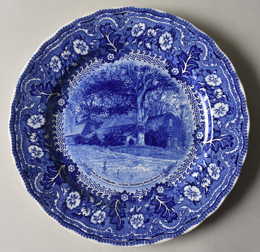 Royal Doulton Plate The Old Fairbank House, Dedham - No Box by Royal Doulton-1