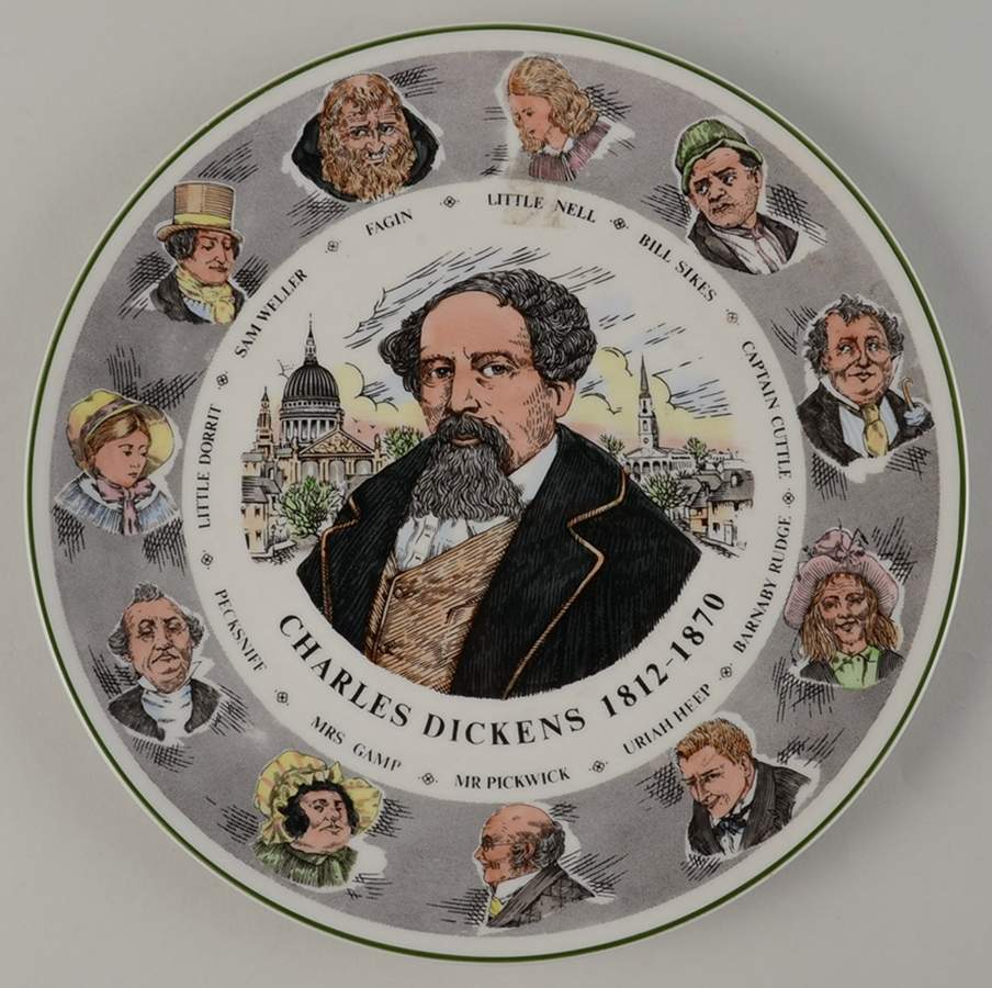 Royal Doulton Plate Charles Dickens-1812-1870 - No Box by Royal Doulton-1