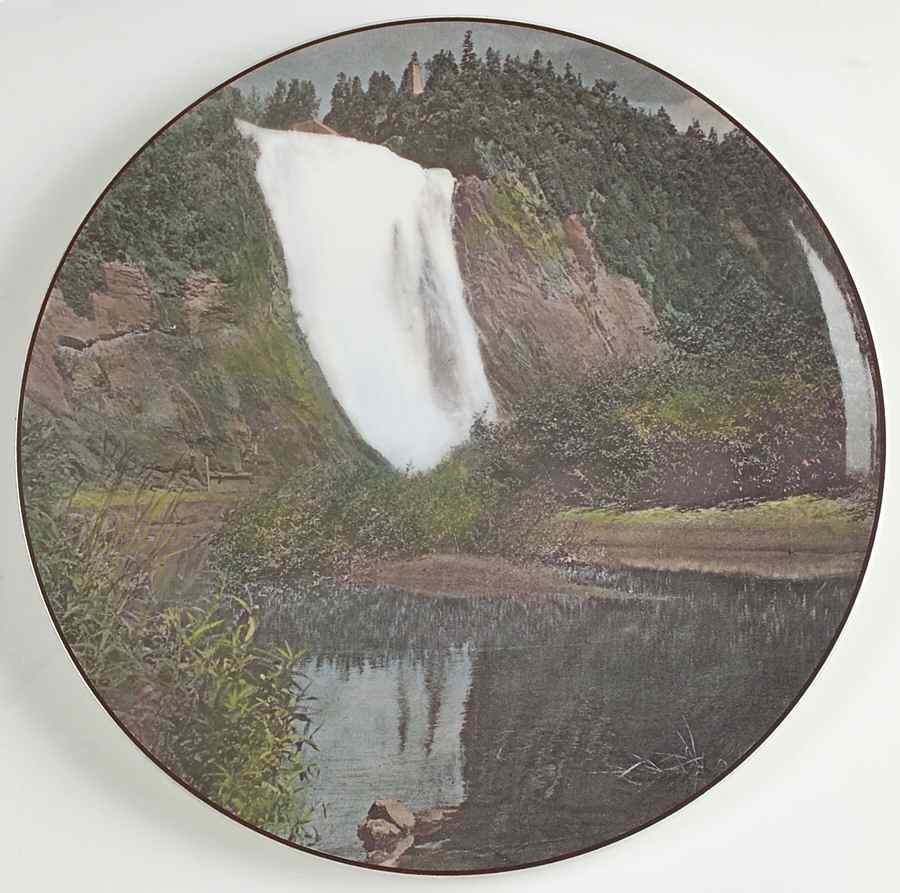 Royal Doulton Plate Montmorency Falls Near Quebec City - No Box by Royal Doulton-1