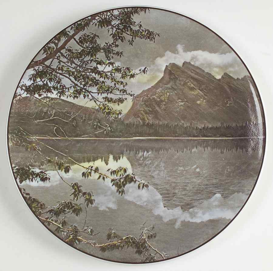 Royal Doulton Plate Vermilion Lake And  Mount Rundle - No Box by Royal Doulton-1