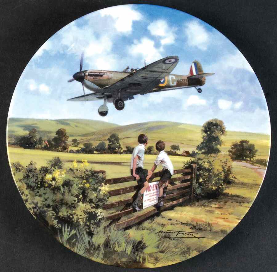 Royal Doulton Plate Spitfire Coming Home - No Box by Royal Doulton-1