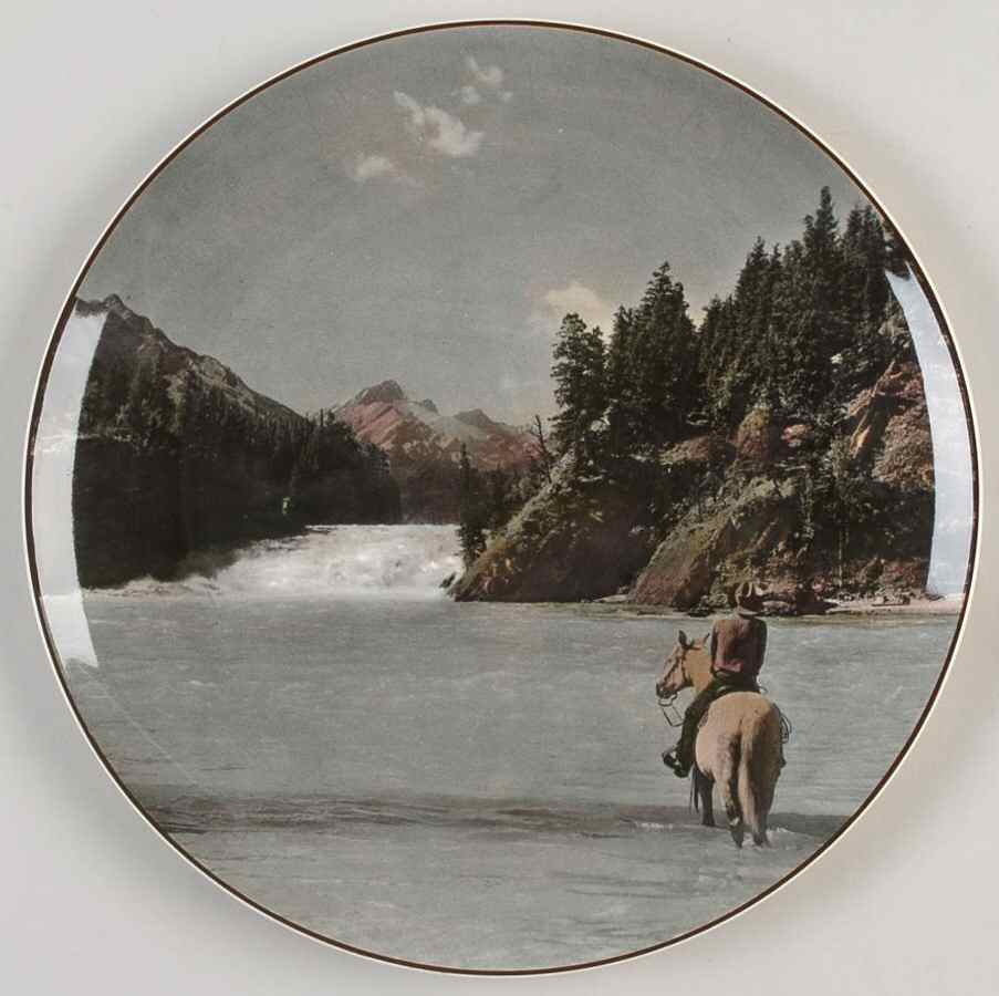 Royal Doulton Plate Bow Falls-Banff National Park - No Box by Royal Doulton-1