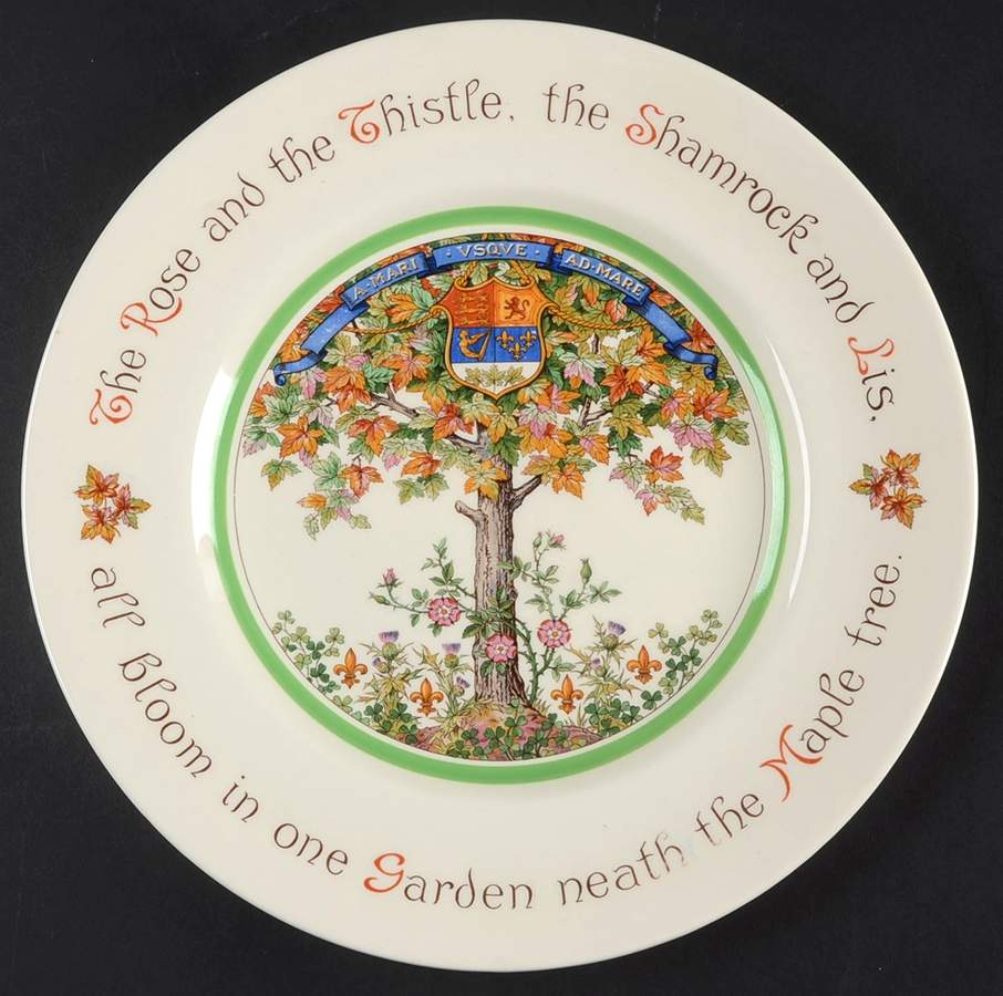 Royal Doulton Plate Rose-Thistle-John Doulton - Boxed by Royal Doulton-1
