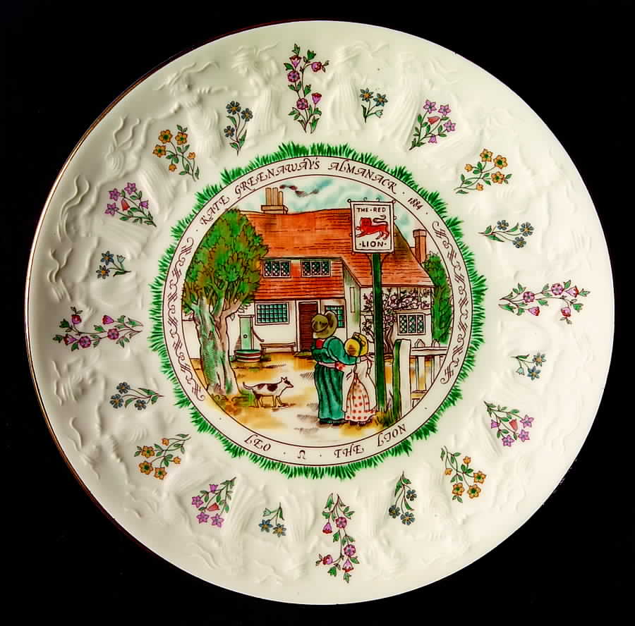 Almanack-Kate Greenaway Leo-July-The Lion - Boxed by Royal Doulton-1
