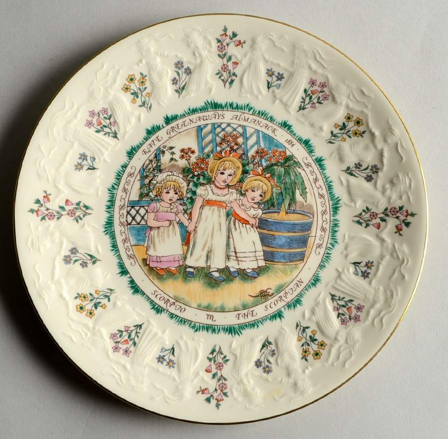 Almanack-Kate Greenaway Scorpio-October-The Scorpian - Boxed by Royal Doulton-1