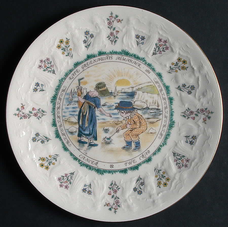 Almanack-Kate Greenaway Cancer-June-The Crab - Boxed by Royal Doulton-1