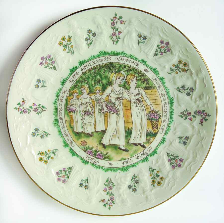 Almanack-Kate Greenaway Virgo-August-The Virgin - Boxed by Royal Doulton-1