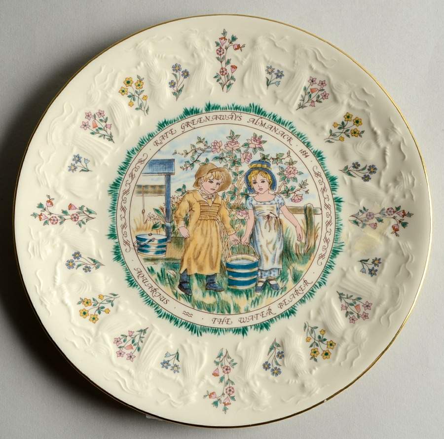 Almanack-Kate Greenaway Aquarius-January-The Waterbearer - No Box by Royal Doulton-1