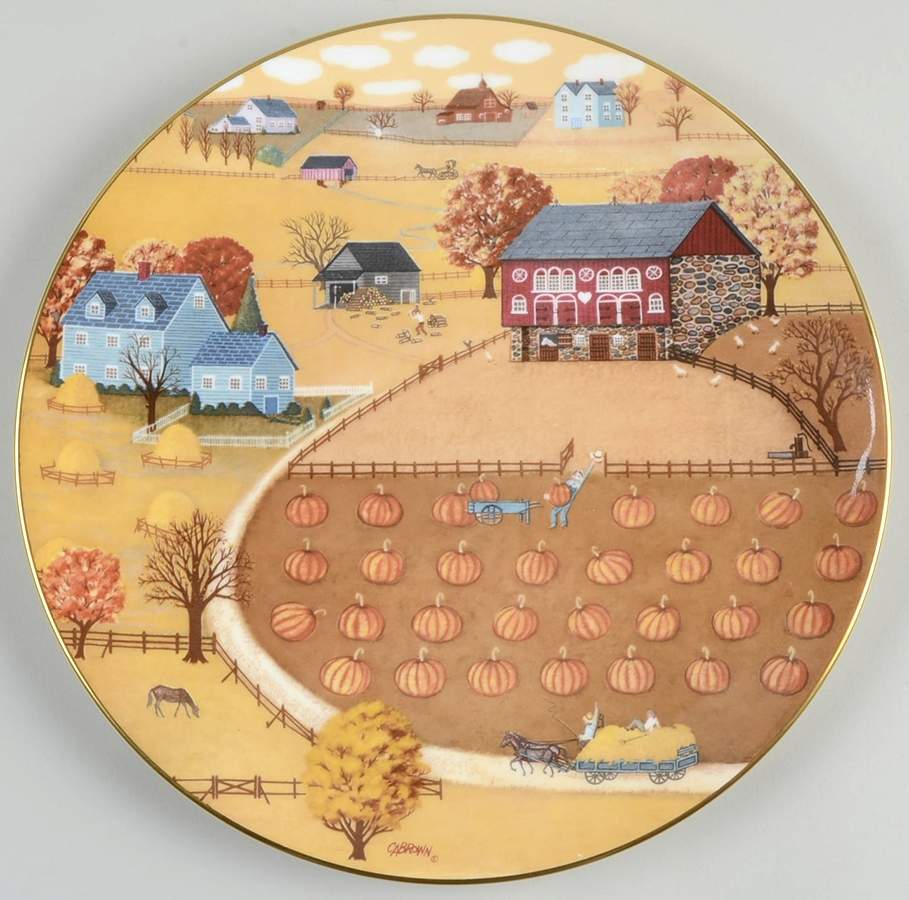 American Tapestries Pumpkin Patch - Boxed by Royal Doulton-1