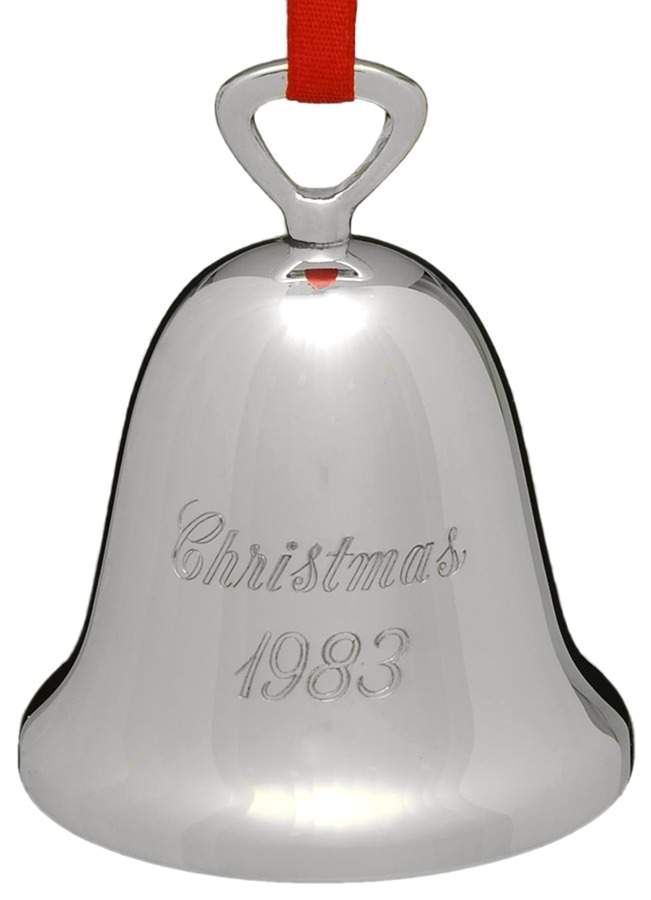 Silverplate Christmas Bell Christmas 1983 - With Box by Reed & Barton-1
