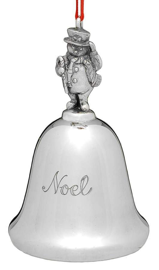Noel-Musical Bell Deck The Halls-Snowman - Boxed by Reed & Barton-1