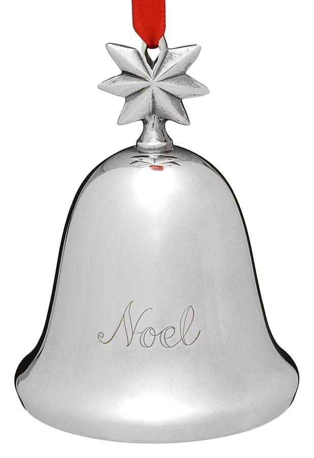 Noel-Musical Bell Little Town Of Bethlehem-Star - No Box by Reed & Barton-1