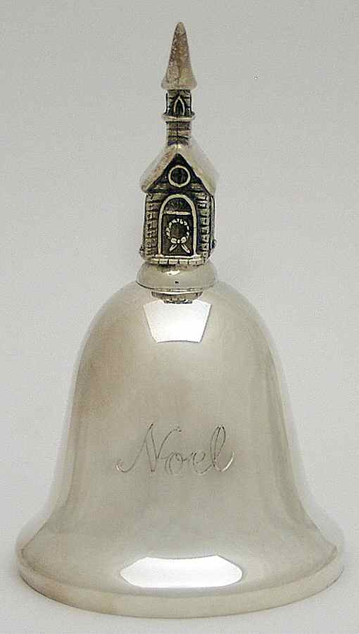 Noel-Musical Bell O Little Town Of Bethlehem - No Box by Reed & Barton-1