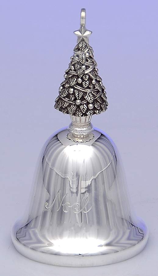 Noel-Musical Bell We Wish You A Merry Christmas - No Box by Reed & Barton-1