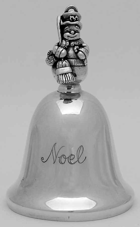Noel-Musical Bell Let It Snow-Snowman - Boxed by Reed & Barton-1