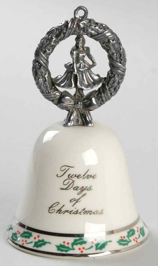 Twelve Days of Christmas Bell #2 9 Ladies Dancing - No Box by Reed & Barton-1