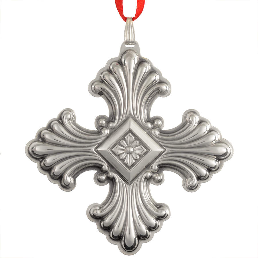 Christmas Cross-Sterling 1973-Sterling Cross - No Box by Reed & Barton-1