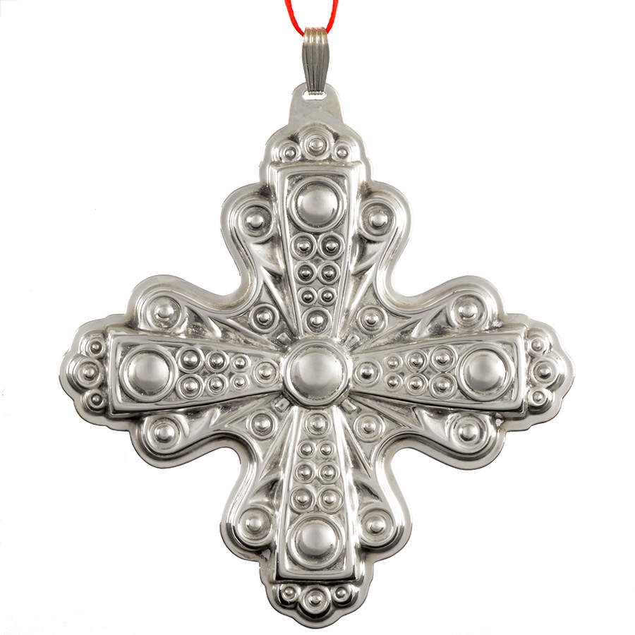 Christmas Cross-Sterling 1972-Sterling Cross - Boxed by Reed & Barton-1