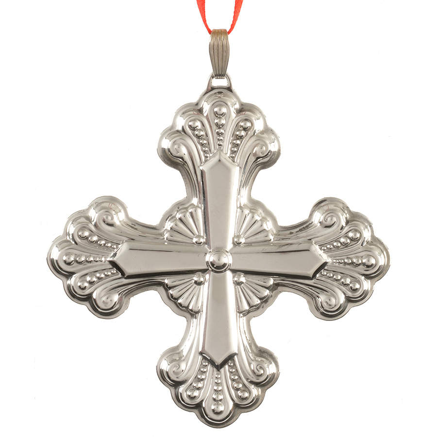 Christmas Cross-Sterling 2008-Sterling Cross - No Box by Reed & Barton-1