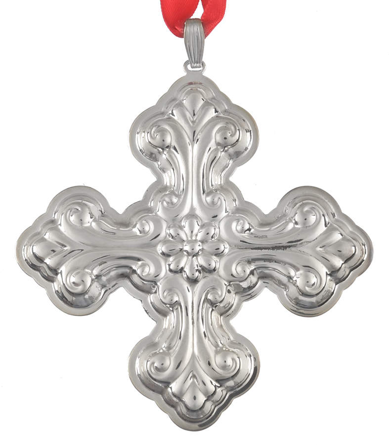 Christmas Cross-Sterling 2016-46th Edition Sterling Cross - No Box by Reed & Barton-1