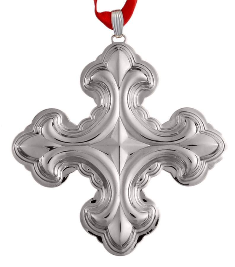 Christmas Cross-Sterling 2018-48th Edition Sterling Cross - Boxed by Reed & Barton-1