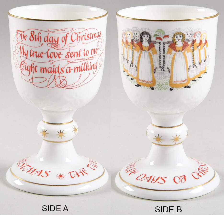 Twelve Days of Christmas Eight Maids A Milking - Boxed by Royal Doulton-1