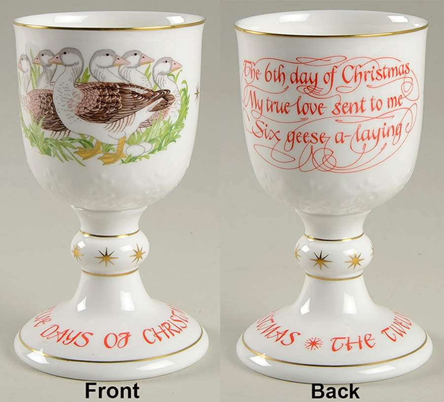 Twelve Days of Christmas Six Geese A Laying - No Box by Royal Doulton-1