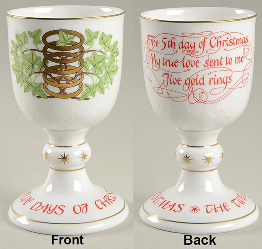 Twelve Days of Christmas Five Gold Rings - Boxed by Royal Doulton-1