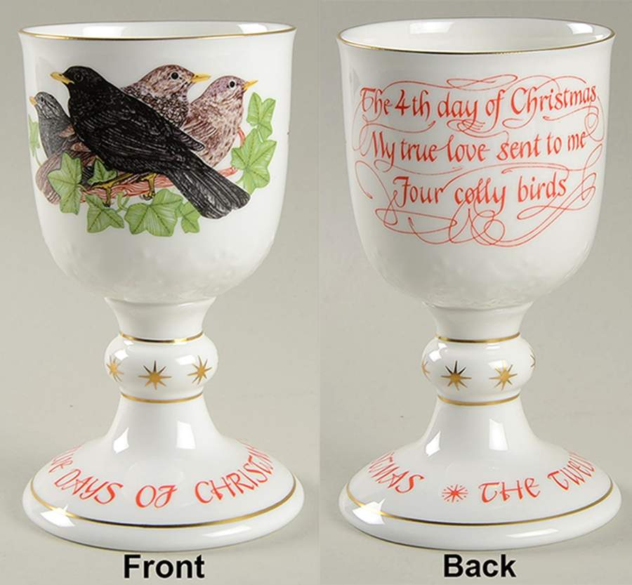 Twelve Days of Christmas Four Colly Birds - Boxed by Royal Doulton-1