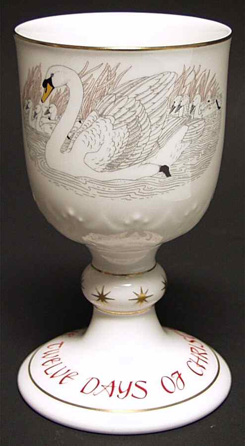 Twelve Days of Christmas Seven Swans A Swimming - No Box by Royal Doulton-1