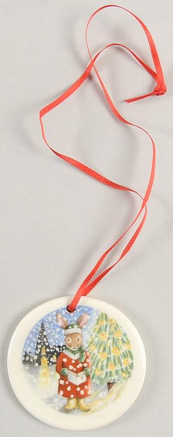 Bunnykins Annual Ornaments Carol Singer Bunnykins - Boxed by Royal Doulton-1