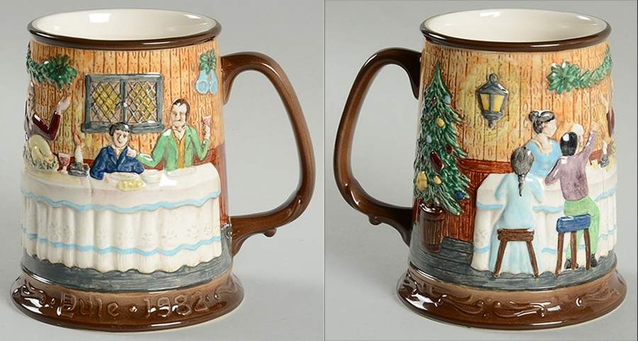 Christmas Carol Tankards Christmas At Bob Crachits - No Box by Royal Doulton-1