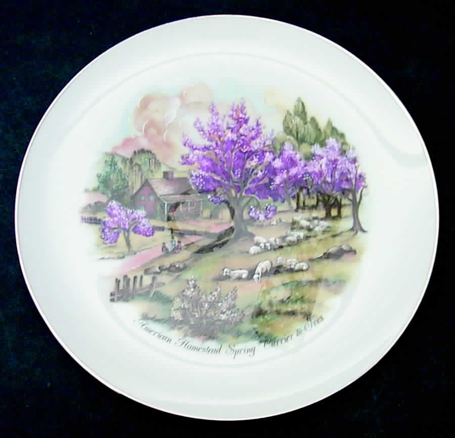 Currier & Ives American Homestead Spring - Boxed by Royal Albert-1