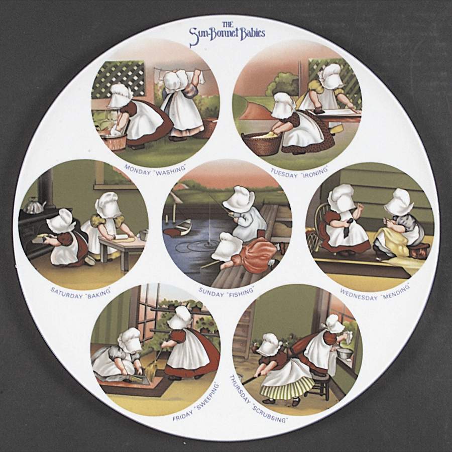 Sunbonnet Babies Finale Plate-Limited Edition - No Box by Royal Bayreuth-1