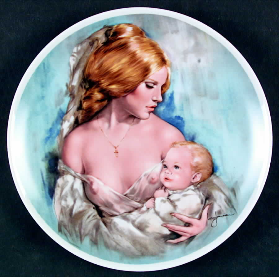 Mothers Day Plate Young Americans #4 - Boxed by Royal Bayreuth-1