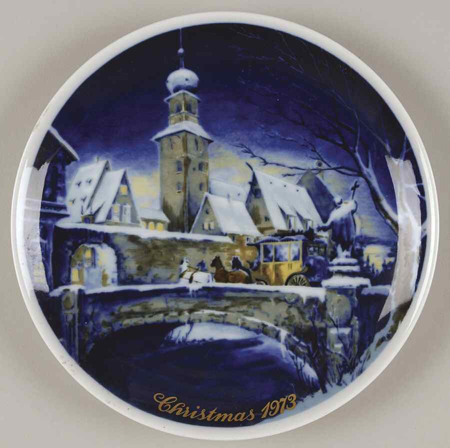 Royal Bayreuth Christmas Snow Scene - No Box by Royal Bayreuth-1