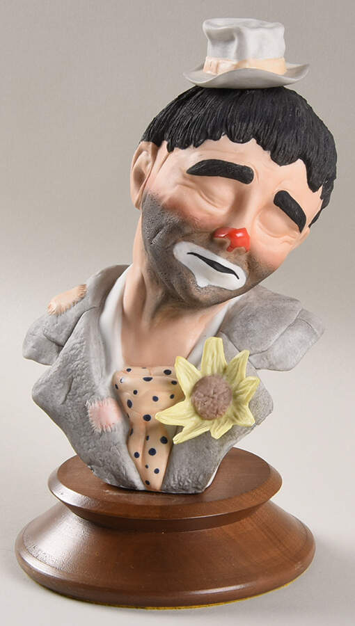 Rohn Figurines Sad Clown - No Box by Edward J Rohn-1